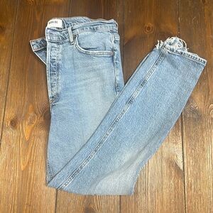 AGOLDE Skinny Fit Light Denim Jeans